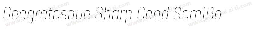 Geogrotesque Sharp Cond SemiBold字体转换